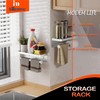 Double Toilet Paper Holder with Shelf, iMonse Paper Towel Holder