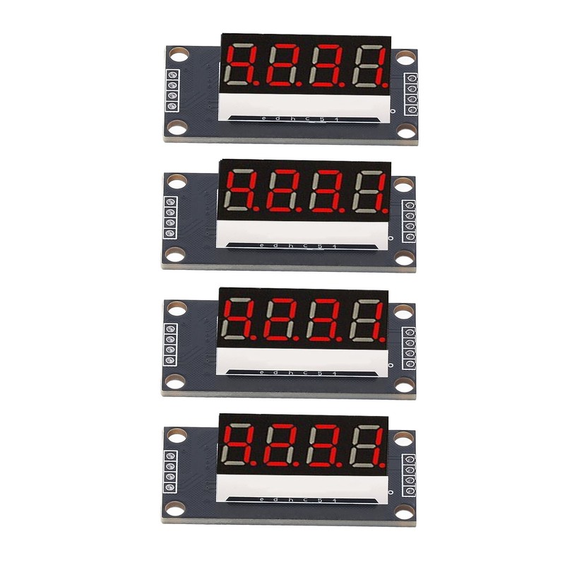 4 Sets Digital Tube Display Module LED 4 Digit 7