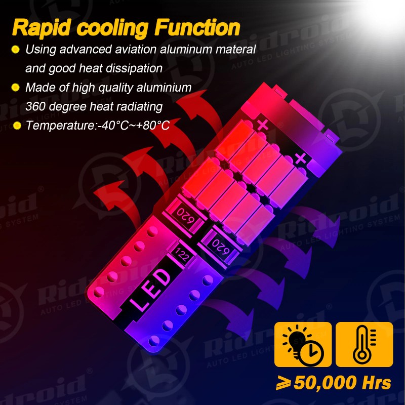 RIDROID 16PCS White Interior LED Lights Package kit For 2010-2021