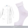 La Primula Verde Siggi Apron for Girls White Buttons with