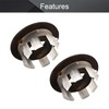 MroMax 3Pcs Sink Basin Trim Overflow Cover Copper Kitchen Sink