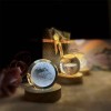 GOGOX Lampara De Noche Led 3d Galaxia Bola Cristal, Sistema