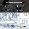 A3 Portable Drawing Board, Multi-Function Metric Drafting Table with Clear