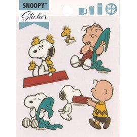 S&C Corporation Snoopy Heat and Water Resistant Sticker Charlie Linus PKS296