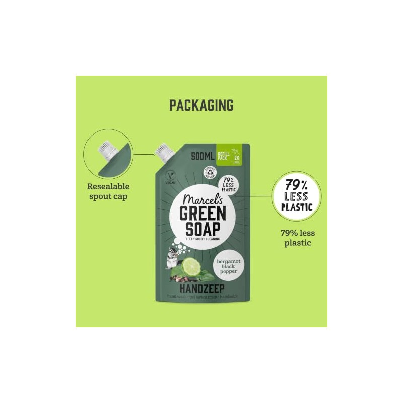 Marcel's Green Soap - Hand Soap Refill Black Pepper &