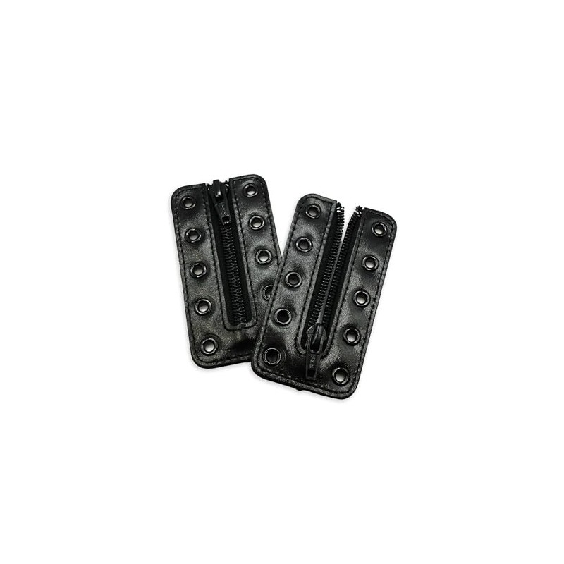 Soletec Leather Lace-in Boot Zipper Inserts for All Brands, Tieless