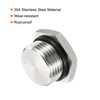 PATIKIL M20x1.5 Male Plug, 2 Pack Waterproof Dustproof 304 Stainless