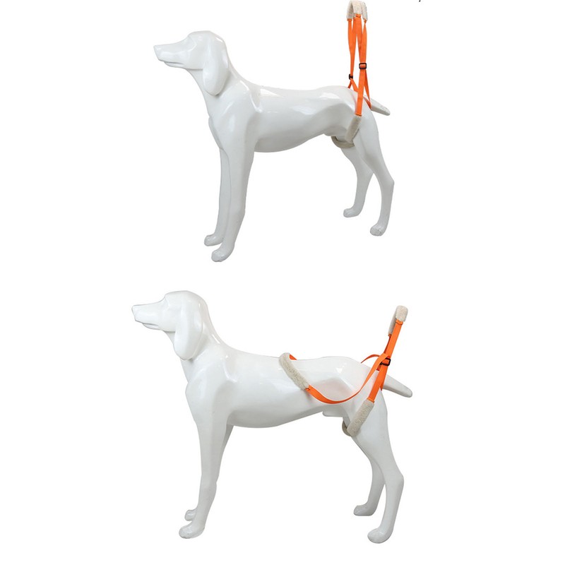 2Pcs Dog Back Legs Support Harness Soft Coral Velvet Adjustable