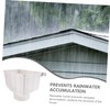 OSALADI Eaves Rainwater PVC Drain Pipe Fittings Downpipe Funnel Water