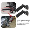 Pair of Motorcycle Foot Pegs, Highway Pegs for Crash Bars,