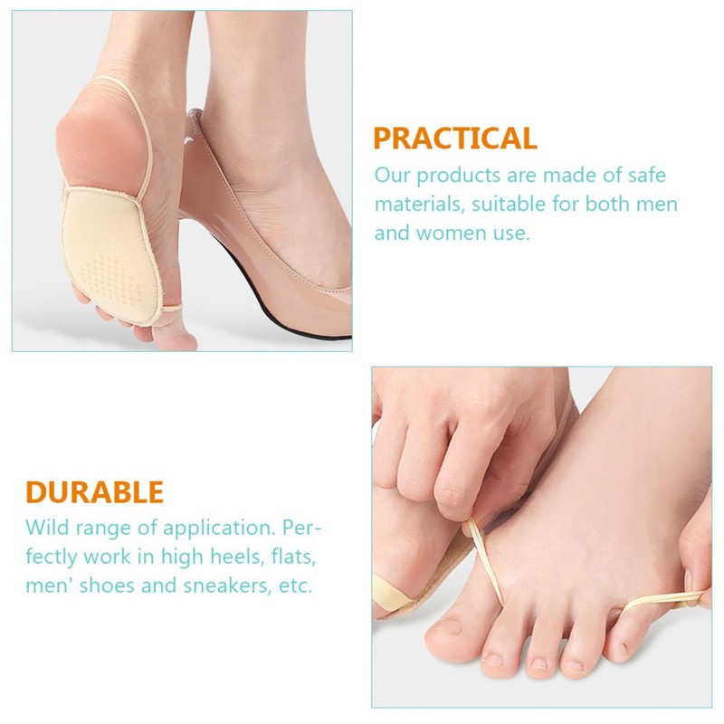 Baluue 5sets Forefoot Pads for Women Shoe Pads Comfortable High
