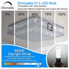 Megereet JDE11 120V 50W Halogen Candelabra Bulb Equivalent,E11 Led Bulbs
