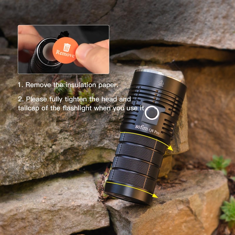 sofirn Q8 Plus Super Bright Flashlight max 16000 Lumens, Rechargeable
