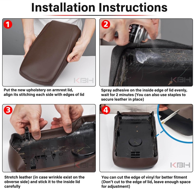 KBH Car Center Console Armrest Cover Replacement for Toyota Avalon