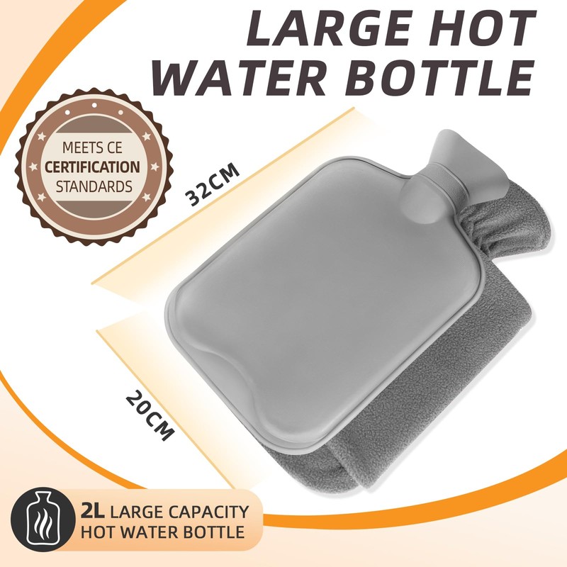 MUPAS Hot Water Bottle Grey