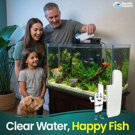 Aquatic Experts Aquarium Filter Floss for Fish Tank Filters - FilterFirst Aquarium Filter Pad - Media for Crystal Clear Water, (6 Pack, Tidal 35 Compatible)