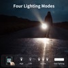 VOETIR Led Solar Flashlight, 1500 Lumens Led Solar Handheld Rechargeable