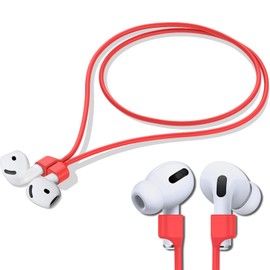 Inesore 1 Pack AirPod Strap with Magnetic,AirPod Lanyard Anti-Lost Cord for Sports Anti-Loss,Air Pods Accessories Compatible with AirPods 4, Air Pod Pro 2/1, Air Pod 3/2/1 -Red