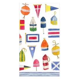 Caspari Nantucket Guest Towel Napkins - 15 Per Package - 4 Packages