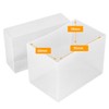 WestonBoxes Plastic Business Card Boxes - Holds 250 Business Cards
