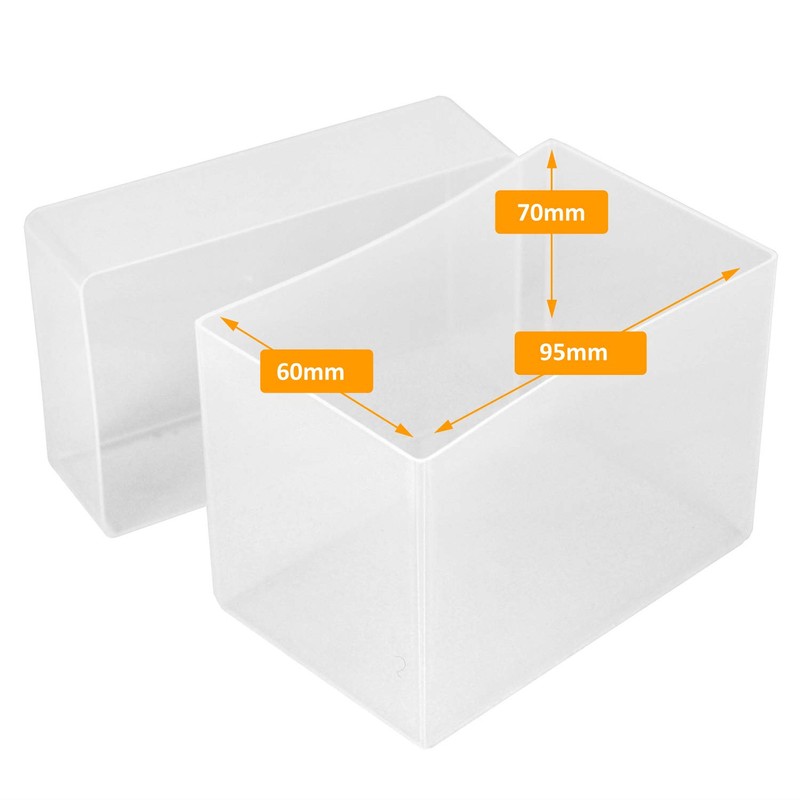WestonBoxes Plastic Business Card Boxes - Holds 250 Business Cards