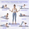 Tabla Abdominal Multifuncional,Rodillos Abdominales Plegables,con Bandas Elásticas 38 lbs en