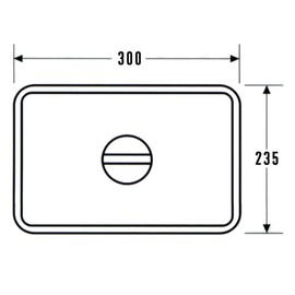 AG 18-8 Stainless Steel Square Bat Lid, 11.8 x 9.3 inches (300 x 235 mm), Pack of 15
