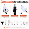 Kyxeuo Telescoping Light Bulb Changer for High Ceilings ，26FT Reach,