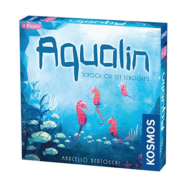 Thames & Kosmos Aqualin | Beautiful 2 Player Strategy Board Game | Kosmos Games | Ages 8 and Up | Quality Plastic Tiles | Beautiful Artwork