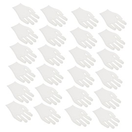 Operitacx 12 Pair Thickened Cotton White Gloves Durable Work and Etiquette Gloves for Industrial Gardening and Manual Tasks Easy to Clean and Reusable