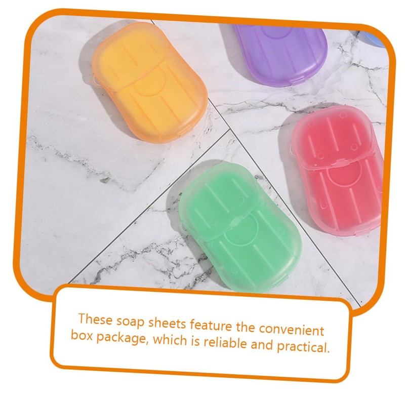 KOMBIUDA Travel Essential 4 Boxes of Soap Paper for Travel
