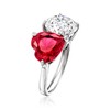 Ross-Simons 3.50 Carat CZ and 1.00 Carat Simulated Ruby Toi