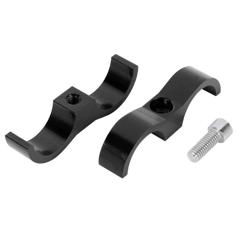 X AUTOHAUX 4pcs Black AN12 24mm Car Hose Separator Clamp