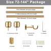 Heavy Duty Curtain Rods, 1 1/8 Inch Diameter Single Curtain