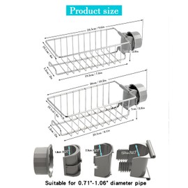 YQh Sink Faucet Storage Rack (2-Piece Set),