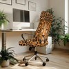 Talayituse Leopard Print Stretch Computer Office Chair Cover Universal Rotating
