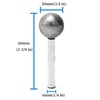 ChilternCasa 20mm Diamond Ball Bit,Round Head Rotary Burr Shank 6mm