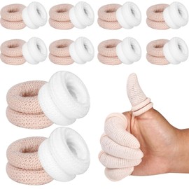 Yeasing Finger Bandage 20PCS Tubular Finger Cots Finger Bandages Protector Elastic Finger Cover Breathable Thumb Bandages Finger Stall Thumbs for Work Kitchen Finger Protection
