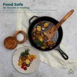 Sainte Olive 4 Inch Olive Wood Salt Cellar With Swivel Magnetic Lid