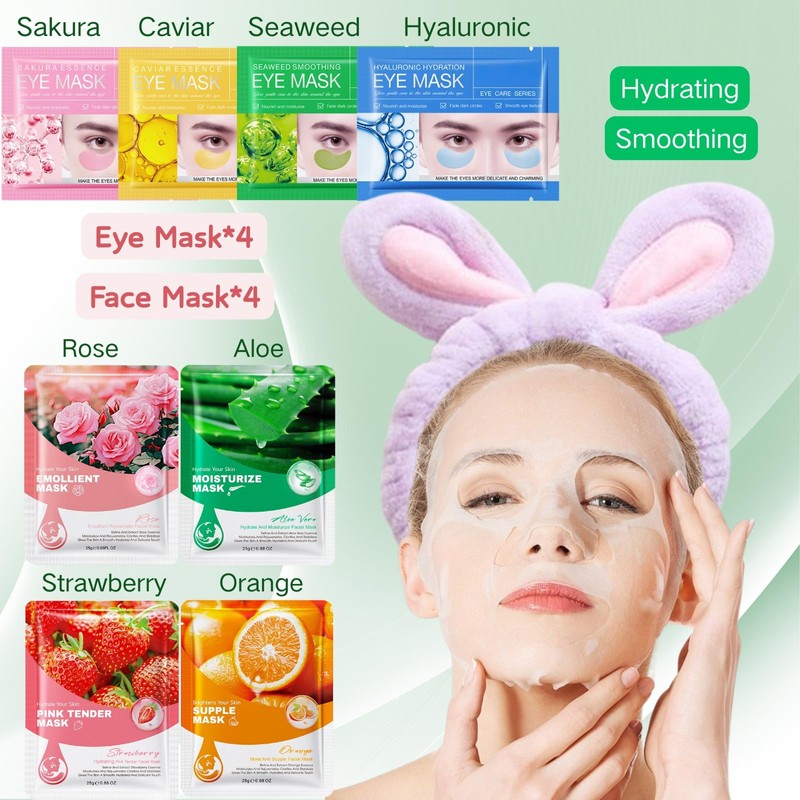 30 Pcs Spa Party Supplies for Girls - Sleepover Spa