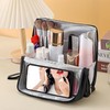 XrFc Standing makeup bag, Stand up makeup bag, Travel Makeup