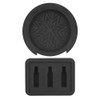 Guitar Mute Pad Sound Hole Cover Black Silicone Musical Instrument