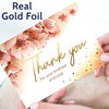 T MARIE 48 Gold Foil Funeral Thank You Cards With