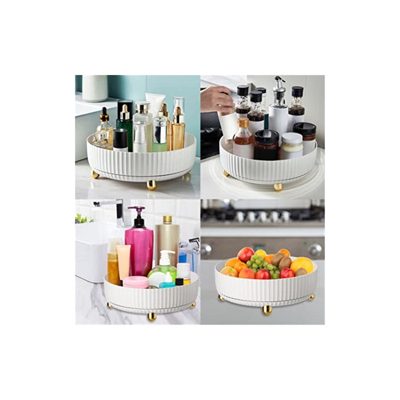Rotating Storage Rack, Rotating Spice Shelf Organizer Turntable, Multi-functional Spice