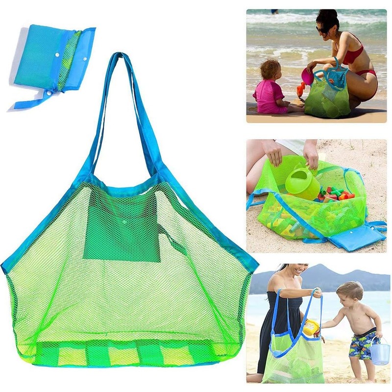 Bolso de playa y bolso de mano de malla Cheelom