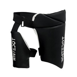 Whitedot Dot 3.1 Levlorn Cricket Combo Thigh Guard, Black and White (Mens Left Hand)