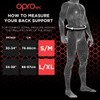 OPROtec Adjustable Back Support, xl