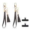 Lostars 2 Sets Leather Phone Wrist Strap, Detachable Cellphone Lanyard