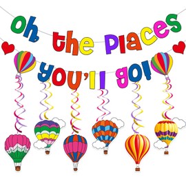Oh The Places You'll Go Decorations Oh The Places You'll Go Banner Oh The Places Decorations Oh The Places You'll Go Graduation Banner for Kindergarten Graduation Decorations