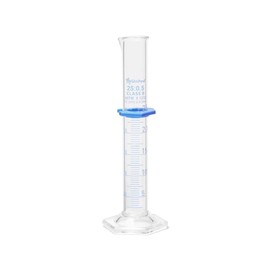 United Scientific™ (UNCYLNGB-25) 25mL Graduated Cylinder, Borosilicate 3.3 Glass, Double Metric Scale, Class B, Pack of 2